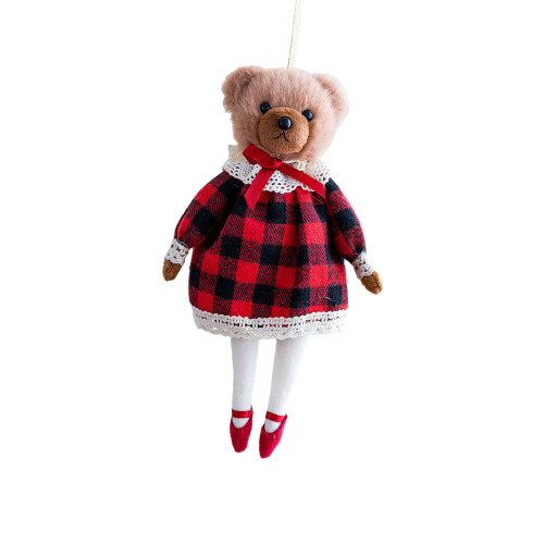 Fashion Bear Couple Keychain Soft Plush Accessory for-1