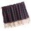 Elegant Grid Pattern Lace Trim Dustproof-Navy blue 150x91cm 1
