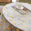 Spitzentischdecke mit bestickten Designs,-150x150cm rosa Relief 4