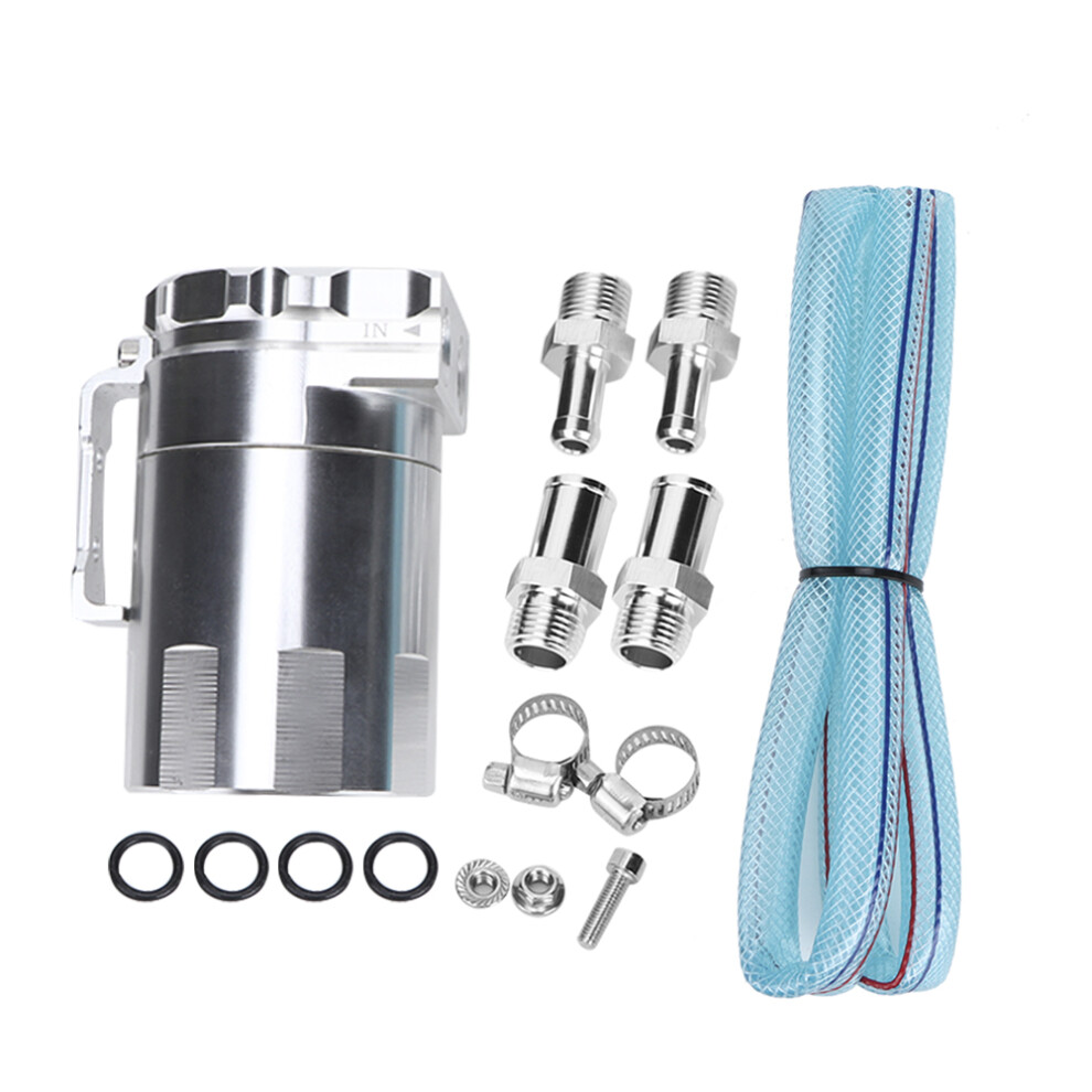 Oil And Moisture Separation Oil Catch Can Kit Baffled Oil Catch Can Aluminum Oil Separator Lightweight Construction Universal Fittment Durable 9190834042466