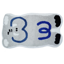Cartoon Animal Print Flocking Carpet with Nonslip-elephant
