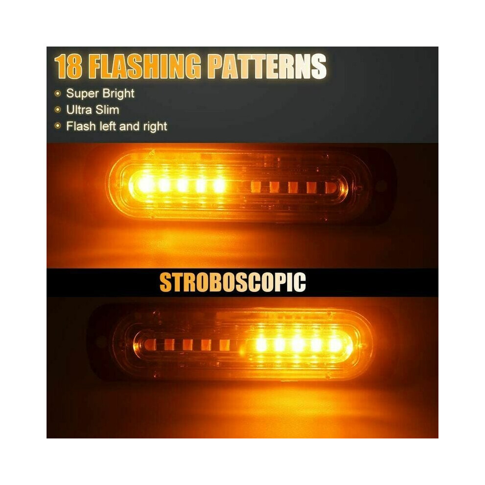 Emergency Warning Led Grille For Suvs, Pickup Trucks With Surface Mount Strobe, Strong Fog Penetrability, Waterproof Design And Light 9128293318532