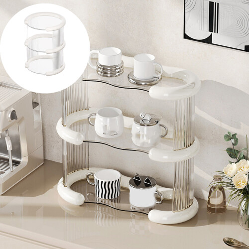 Multiple Tiers Plastic Cup Holder Organizers For-Three-Layer 1 1