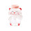 User Friendly Bear Shape Glass Cup With Straw Leak Proof-3 1 1