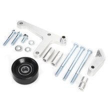Soporte de montaje de alternador de aluminio billet para LS Truck Camaro, precisión de máquina CNC con superficie anodizada en negro, diseño