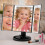 Touch Screen LED Makeup Mirror with 24 Lights 3X Magnification 5