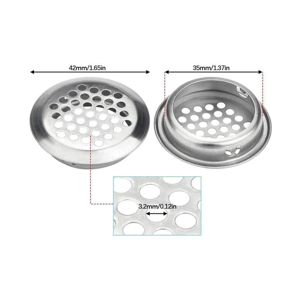 Ventilation Mastery: Air Vents With Stainless Steel Mesh For Odor-Free Environment, Honeycomb Design Ensures Dust-Proof Circulation In Cabinets And 9128293318020