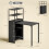 Homcom HOMCOM Foldable Computer Desk, Home Office Desk for Small Spaces, Black 3