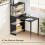 Homcom HOMCOM Foldable Computer Desk, Home Office Desk for Small Spaces, Black 5