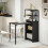 Homcom HOMCOM Foldable Computer Desk, Home Office Desk for Small Spaces, Black 9