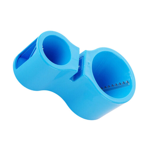 Compacts Spiralen Rasp Shredders Dubbele kop ABS-Blauw