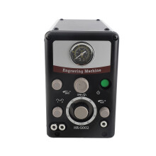 Máquina de grabado neumática de doble cabeza, herramienta de grabado en metal de 60W