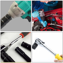 Jogo de Soquetes de Precisão para Pinça de Freio, Chave de Soquete com Encaixe Quadrado para Reparos Automotivos Industriais, Conjunto Completo de