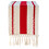 Table Runner Linen Look Retro-knotted  Red on both sides an 1