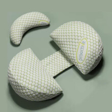 Pregnancy Pillow for Pregnant Women, Maternity Support with Removable Extension and Ergonomic Design, Detachable and Adjustable Pillow Cover (Green)