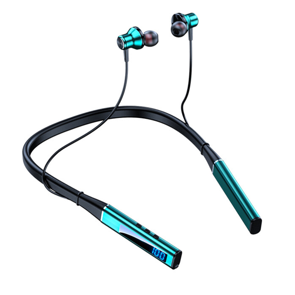 Digital Display Bluetooth V5.3 Neckband Headphones, High Dynamic Range For Immersive Sound Experience 9416038873836