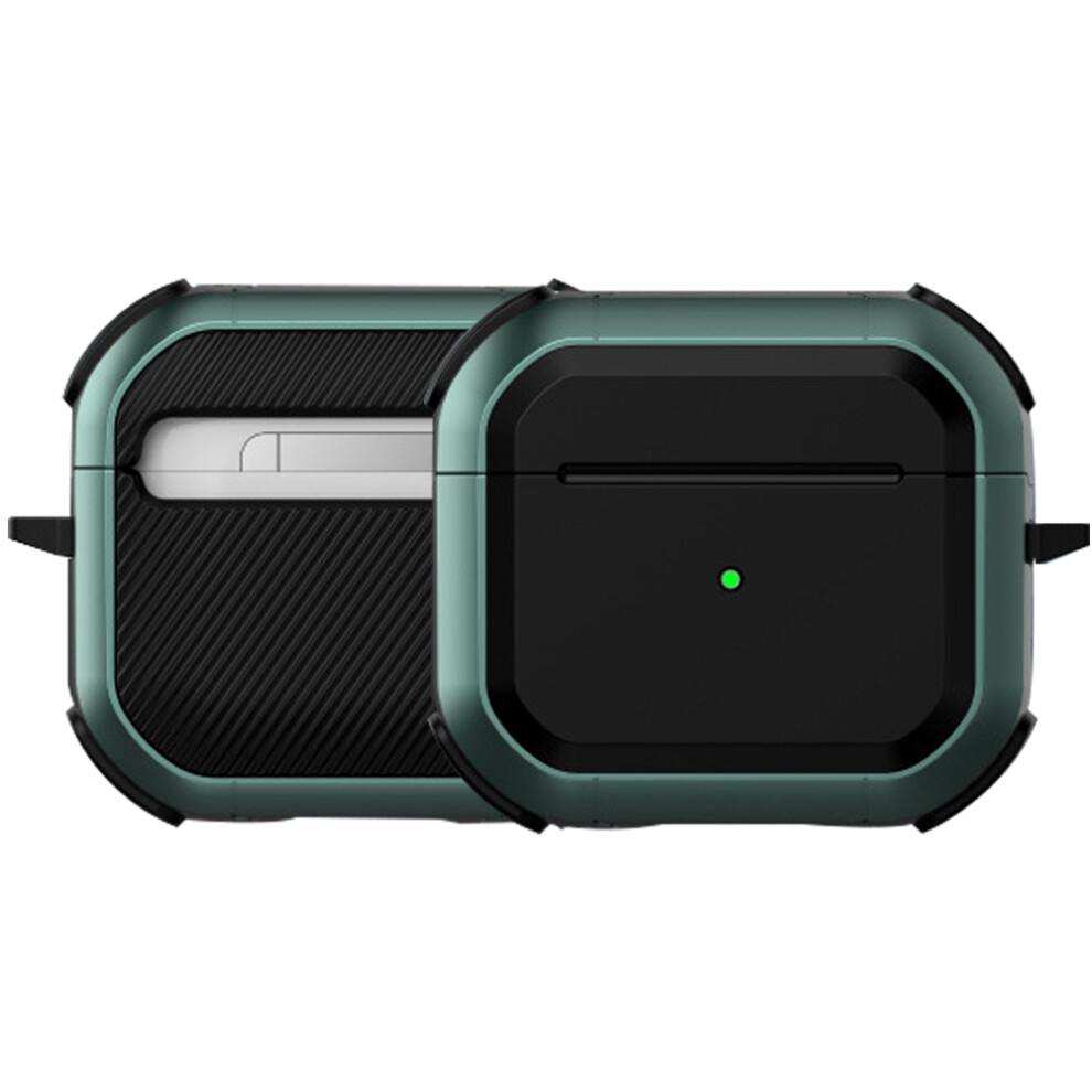 Luxury Airpods Protective Case, Featuring Integrated Cleaning Pen Design, Tough Armor For Airpods 1 2 & Pro, Wireless Charging Support, Full-Body Shoc 9416038870460
