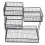 Space Saving 4 Layer Cosmetic Storage Shelf Metal Frame-Black 1
