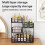 Space Saving 4 Layer Cosmetic Storage Shelf Metal Frame-Black 7