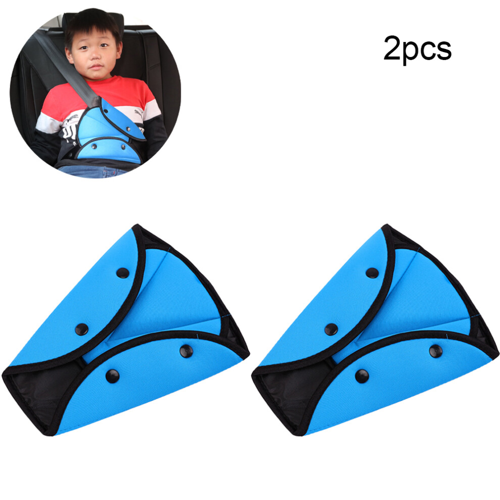 Seatbelt Adjuster For Kids, Universal Compatibility, Comfortable Protection With Air Mesh Fabric, Triangle Positioner Ensures Shoulder Neck Safety