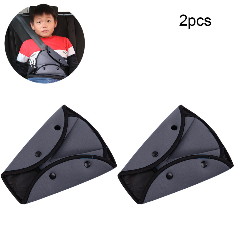 Seatbelt Adjuster For Kids, Universal Compatibility, Comfortable Protection With Air Mesh Fabric, Triangle Positioner Ensures Shoulder Neck Safety