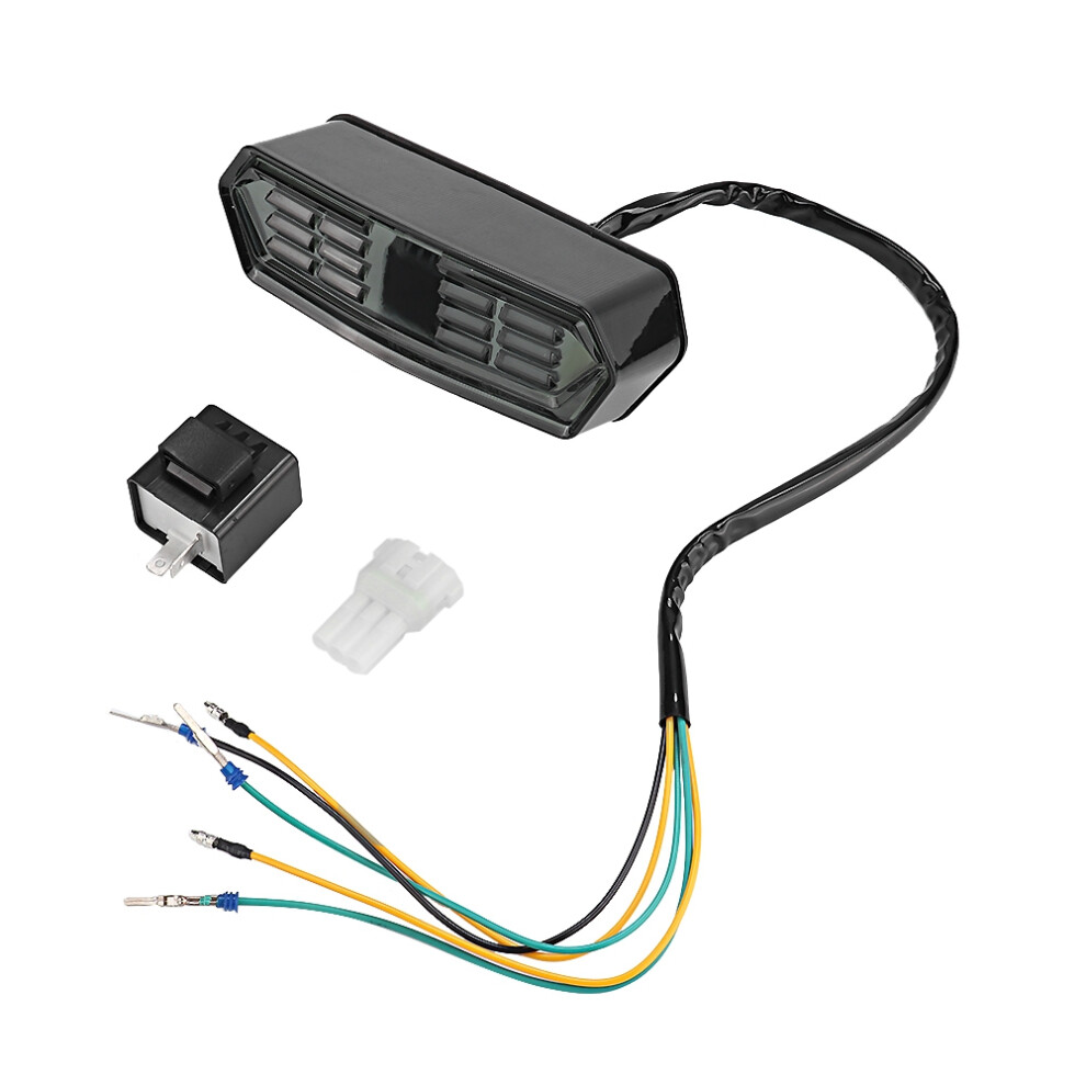 Turn Signal Motorcycle Tail With Sequential S Brake Indicator Integrated Tail Smoke Lens Smd Led Chips Waterproof Construction Light 9190834844244