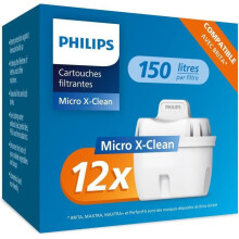 Cartuchos filtrantes de agua Philips, paquete de 12