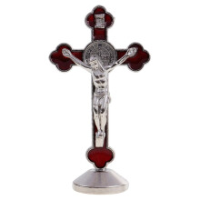 Jesus Crucifix Statue Magnetic Cross Figurine INRI Religion Accessory