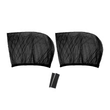 Pare-soleil de voiture anti-insectes, en tissu extensible, design rafraîchissant, universel, protection UV, système d'installation facile