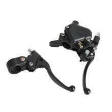 Linkes und rechtes Bremshebelset für Mini-Motorrad, Quad, Pitbike, kompatibel mit Scheibenbremssystemen und inklusive Bremsschalter für