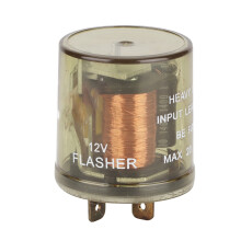 12V 2-Pin Motorrad-Blinkerrelais LED-kompatibel Kfz-Blinker Plug & Play Schnelle Reaktionszeit Wasserdicht Universelle Passform Langlebig