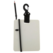 Scuba Diving Dive Underwater Writing Slate Board with Swivel Clip and
