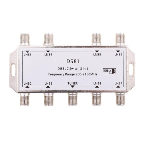 FTA Switch 8X1 DiSEqC Satellite Dish for FTA Receiver 8 in 1 Multi LNB 1