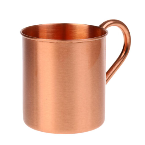 350ml 100% Pure Copper Drinking Cold Beer Bar Mug Coffee Tea Cup with 2
