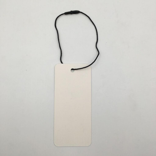 100x Blank Price Tags Rectangle Clothing Tag Marking Tag with Black St 2