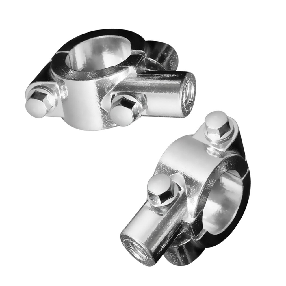 10Mm Motorcycle Bike 7/8'' Handlebar Mirror Clamp Mounting Bracket Chr 789321778507