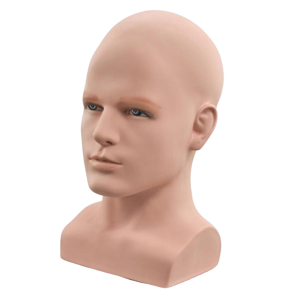 PVC Adult Male Mannequin Head Head Bust Professional Display stand Hat