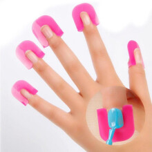 26 pcs Manicure Finger Nail Art Case Nail Shield Protector Case Rose R