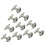 10pcs Blank Round Bezel Setting Base Formal Cuff Links Cufflink Silver 2