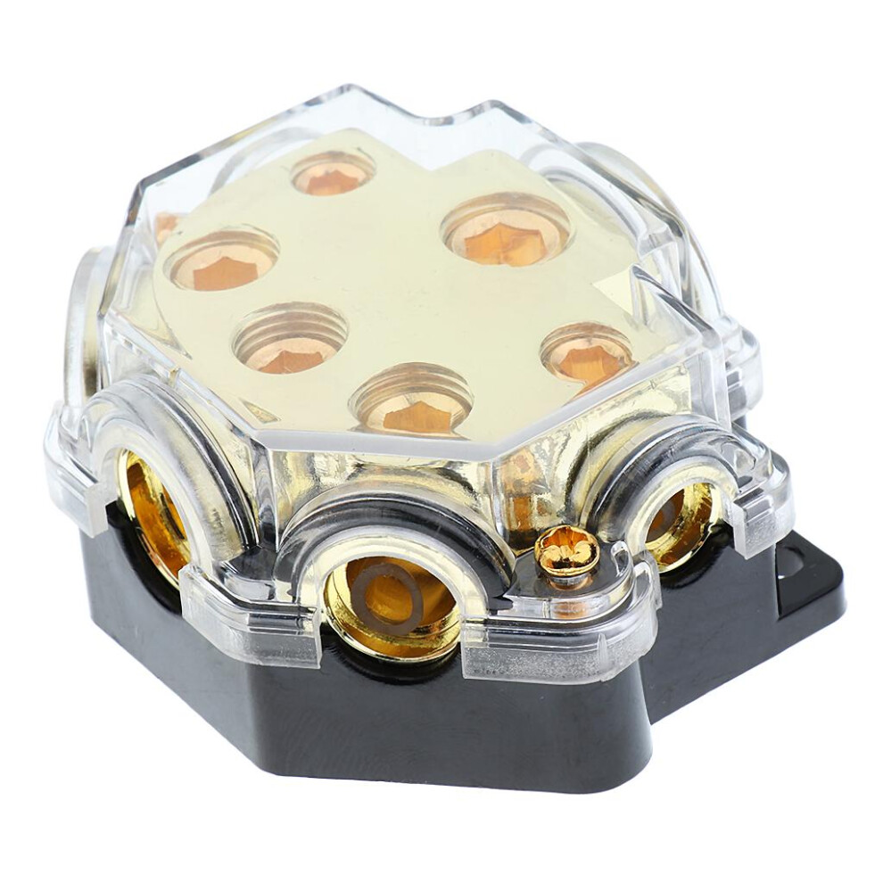 Car Truck Audio Stereo Amp Power Ground Distribution Block 1 Input 5 O 847414676618