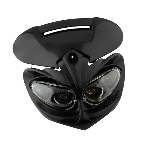 12V Universal for Motorcycle Head Lamp Fairing Headlight Mask