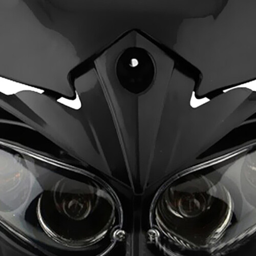 12V Universal for Motorcycle Head Lamp Fairing Headlight Mask 2