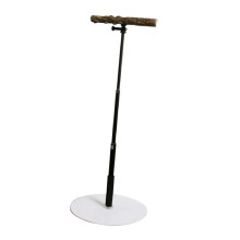 Wooden T Stand Parrot Training Stable Bird Perch for Finch Conures Coc