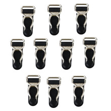Men's Garter Belt Clips Hooks Grips 10pcs Black