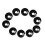 10 Pieces Black Plastic Elastic Shock Cord Rope Toggle Ball End Lock S 3