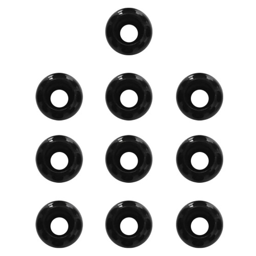 10 Pieces Black Plastic Elastic Shock Cord Rope Toggle Ball End Lock S