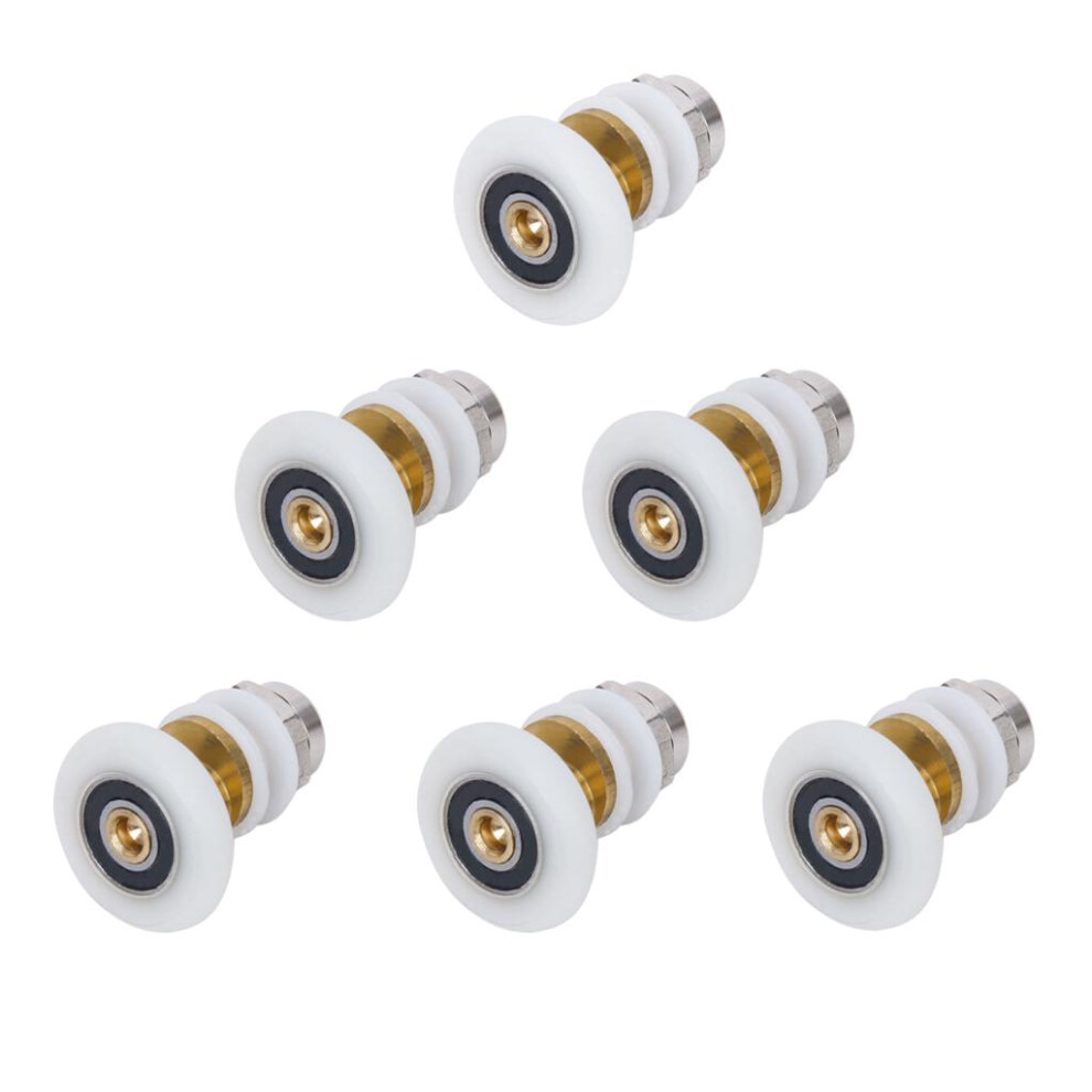 6Pcs Shower Door Roller Runner Wheel 25Mm Wheel Diameter 6902695920981