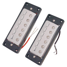 Set of 2pcs Mini Humbucker Pickups for 6 String Electric Bass Guitar P
