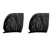 Pare-soleil de voiture anti-insectes, en tissu extensible, design rafraîchissant, universel, protection UV, système d'installation facile