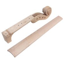 Maple Wood Violin Neck with Fingerboard for 4/4 Full Size Violin DIY P